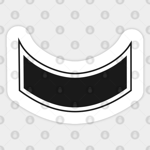 Banner curved down Sticker by ShirtyLife